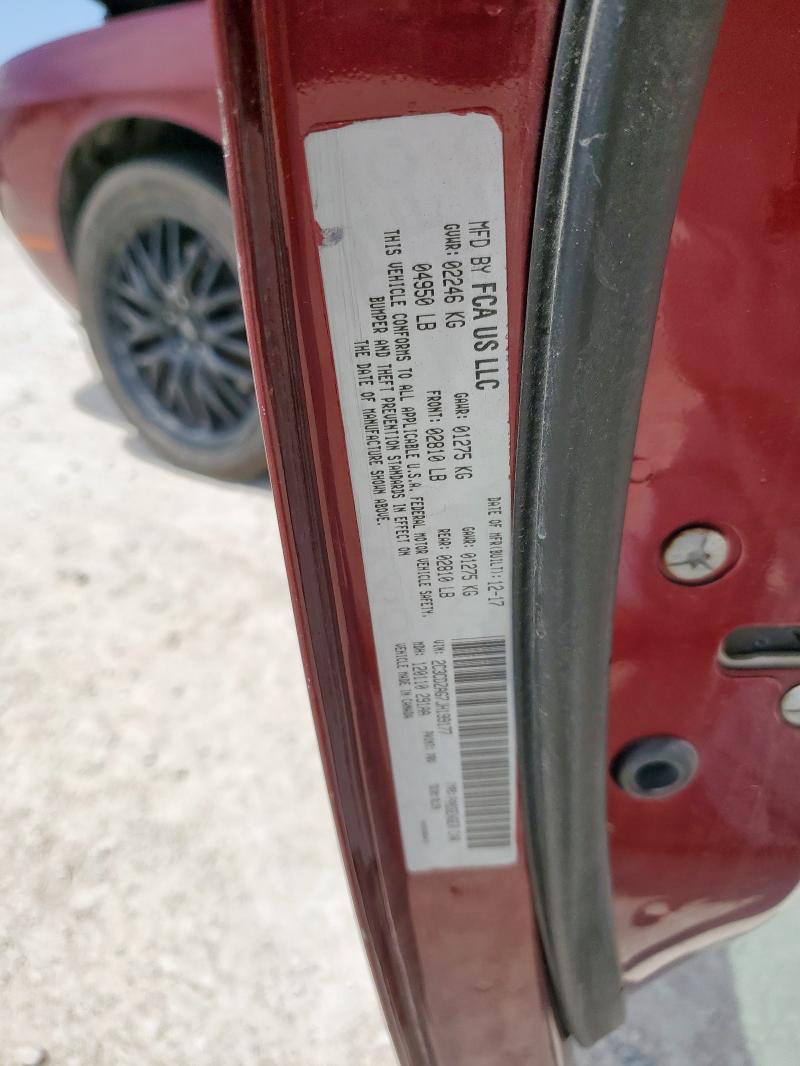2018 DODGE CHALLENGER 2C3CDZAG7JH199177