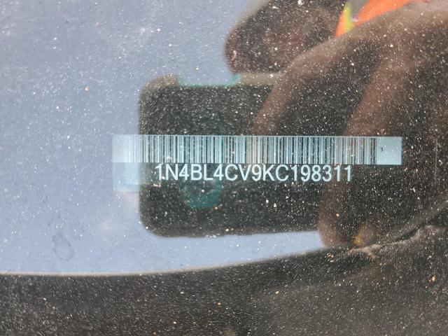 2019 NISSAN ALTIMA SR - 1N4BL4CV9KC198311