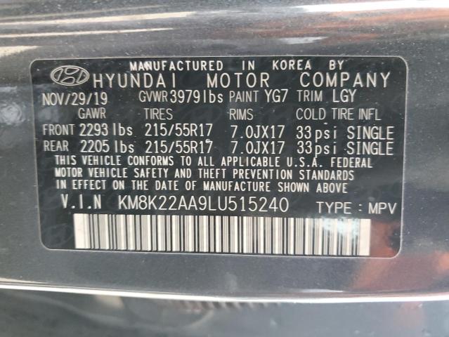 2020 HYUNDAI KONA SEL - KM8K22AA9LU515240