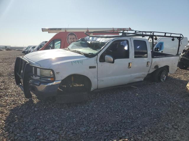 FORD F250 SUPER 2001 white  gas 1FTNW20L71ED89038 photo #1