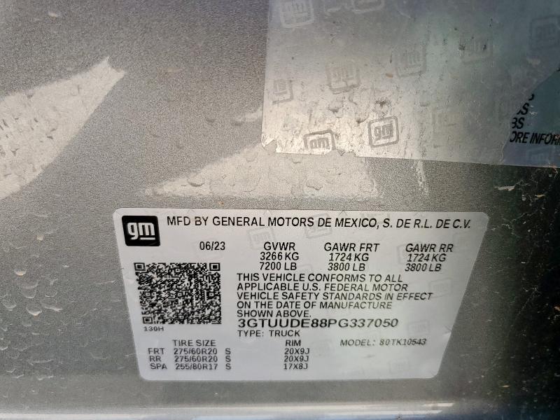 2023 GMC SIERRA K15 3GTUUDE88PG337050