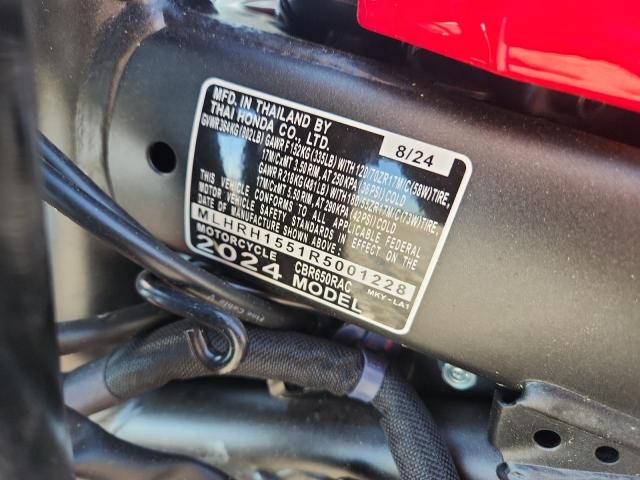 2024 HONDA CBR650 R MLHRH1551R5001228