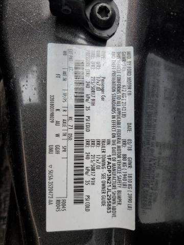 2018 FORD FOCUS TITA 1FADP3N21JL295883