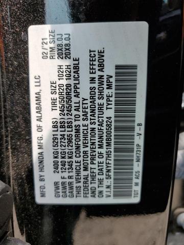 2021 HONDA PASSPORT E - 5FNYF7H51MB005824