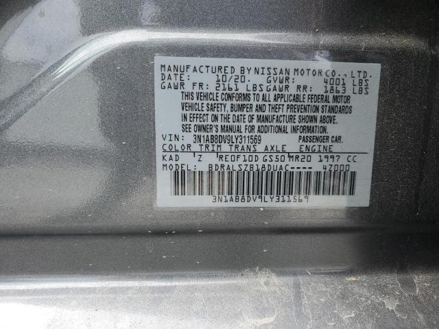 2020 NISSAN SENTRA SR 3N1AB8DV9LY311569