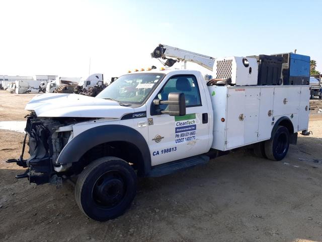FORD F550 SUPER 2014 white chassis diesel 1FDUF5GTXEEA17407 photo #1