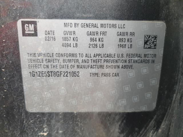 2016 CHEVROLET MALIBU LT - 1G1ZE5ST8GF221052