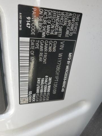 2023 MERCEDES-BENZ SPRINTER 1 W1Y70BGY1PT135109