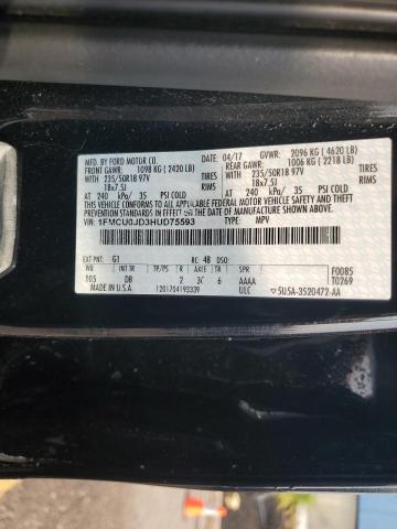 2017 FORD ESCAPE TIT - 1FMCU0JD3HUD75593