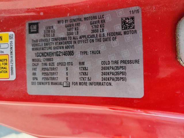 2016 CHEVROLET SILVERADO - 1GCNCNEH1GZ146065
