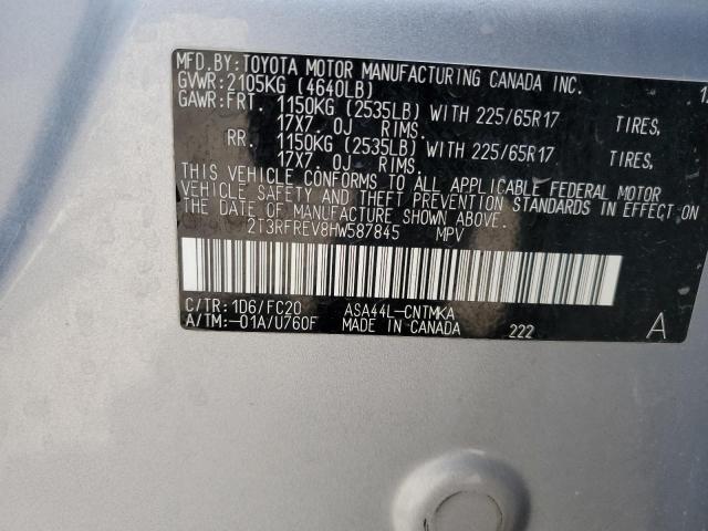 2017 TOYOTA RAV4 XLE - 2T3RFREV8HW587845