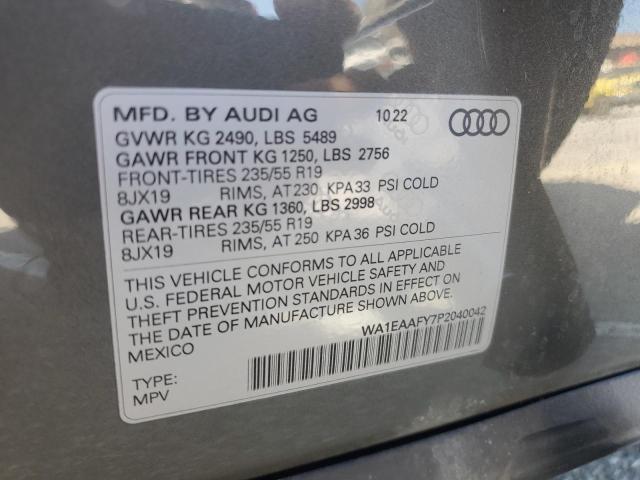 2023 AUDI Q5 PREMIUM WA1EAAFY7P2040042