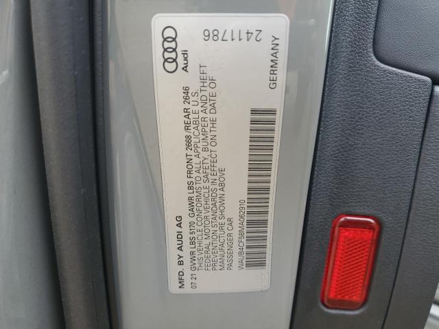 2021 AUDI S5 PRESTIG WAUB4CF58MA062910