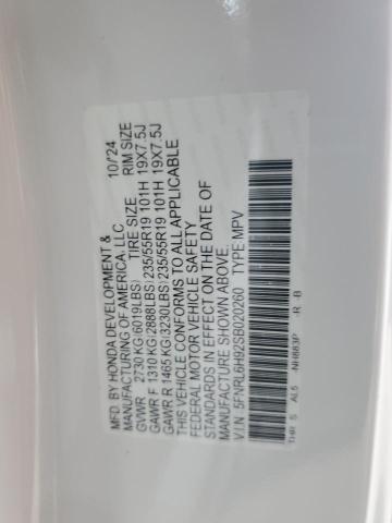 2025 HONDA ODYSSEY EL 5FNRL6H92SB020260