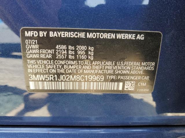 2021 BMW 330I 3MW5R1J02M8C19969