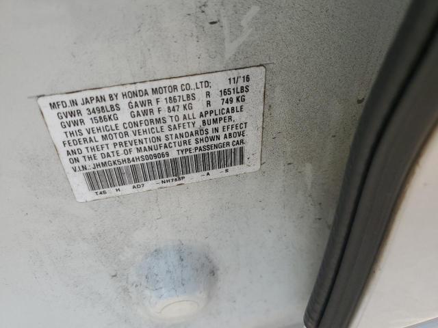 2017 HONDA FIT EX JHMGK5H84HS009069