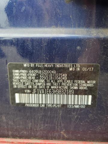 2017 SUBARU WRX PREMIU JF1VA1E63H9832189