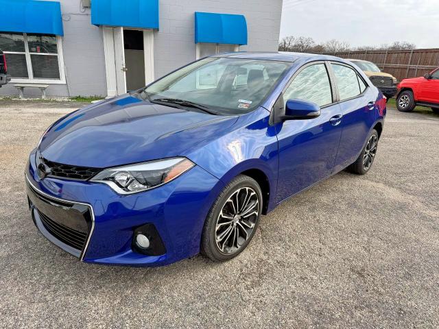 TOYOTA COROLLA L 2015 blue  gas 2T1BURHE2FC320324 photo #3