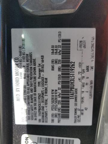 2020 FORD MUSTANG - 1FATP8UH3L5119262