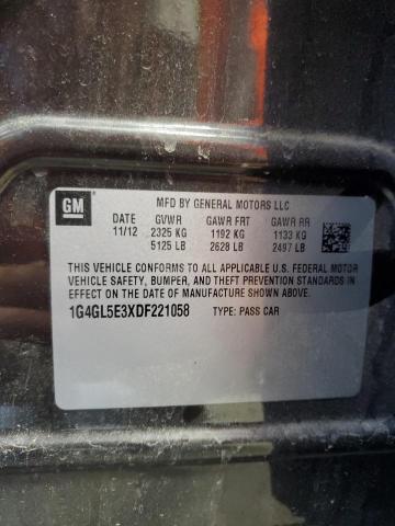 2013 BUICK LACROSSE - 1G4GL5E3XDF221058