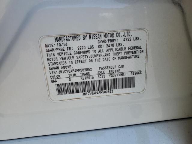 2015 INFINITI Q40 JN1CV6AP4FM502852
