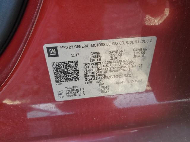 2018 CHEVROLET SILVERADO - 3GCUKREC6JG228827