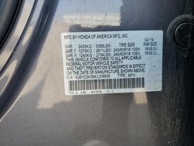 2019 ACURA MDX - 5J8YD3H39KL009936