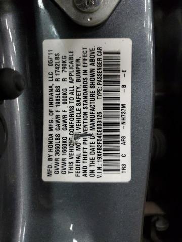 2012 HONDA CIVIC LX - 19XFB2F54CE003126
