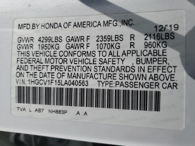 2020 HONDA ACCORD LX - 1HGCV1F15LA040563