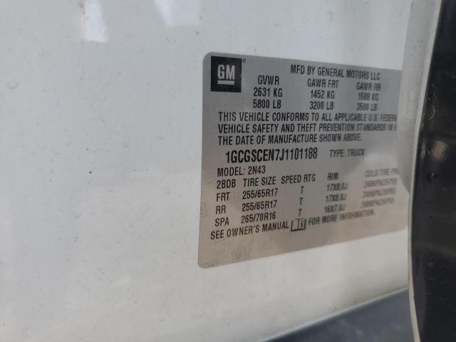 2018 CHEVROLET COLORADO L 1GCGSCEN7J1101188