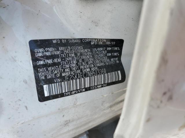 2022 SUBARU FORESTER P - JF2SKAEC7NH513364