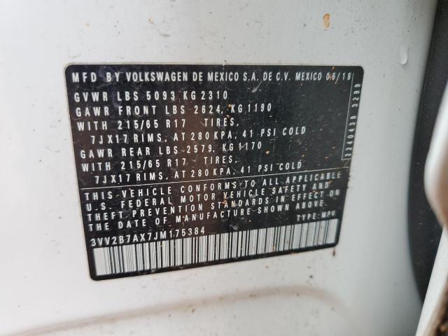 2018 VOLKSWAGEN TIGUAN SE - 3VV2B7AX7JM175384