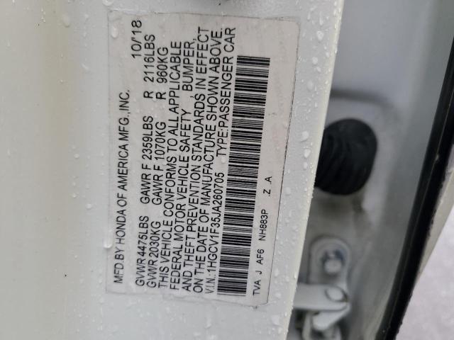 2018 HONDA ACCORD SPO 1HGCV1F35JA260705