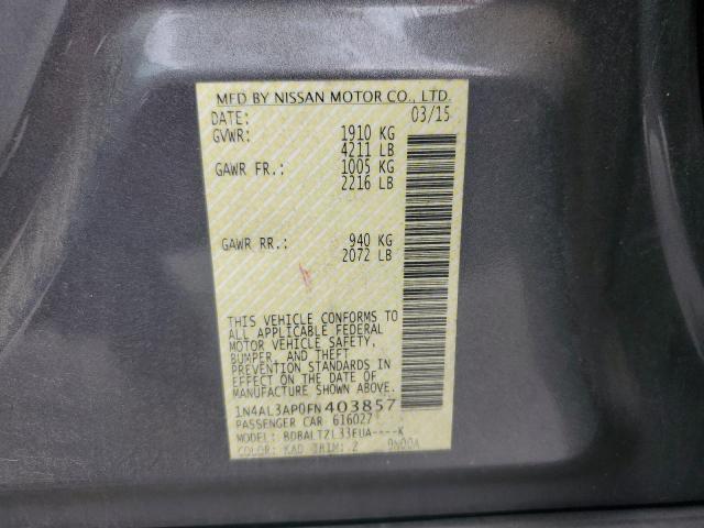 2015 NISSAN ALTIMA 2.5 - 1N4AL3AP0FN403857