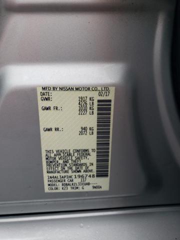 2017 NISSAN ALTIMA 2.5 - 1N4AL3AP1HC196748