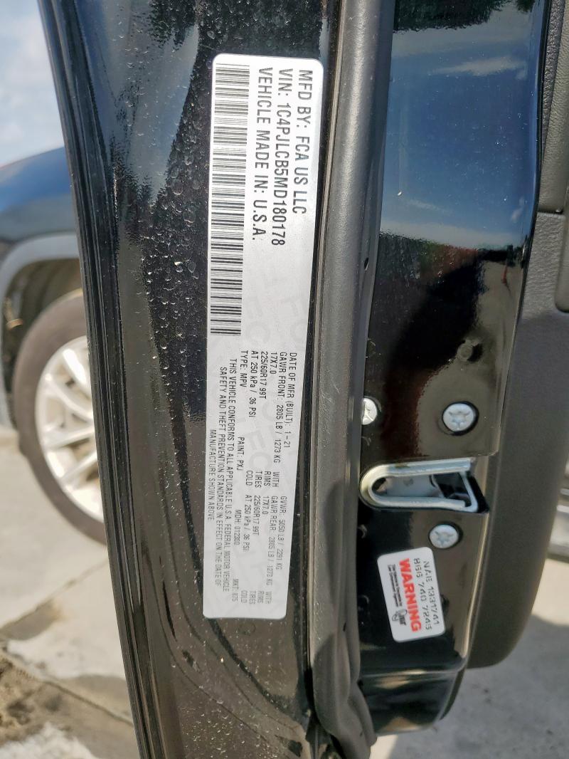 2021 JEEP CHEROKEE L 1C4PJLCB5MD180178