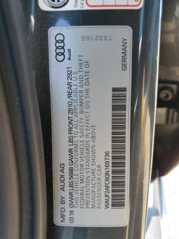 2016 AUDI S6 PREMIUM WAUF2AFC6GN169736