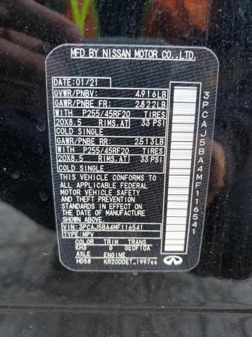2021 INFINITI QX50 LUXE 3PCAJ5BA4MF116541