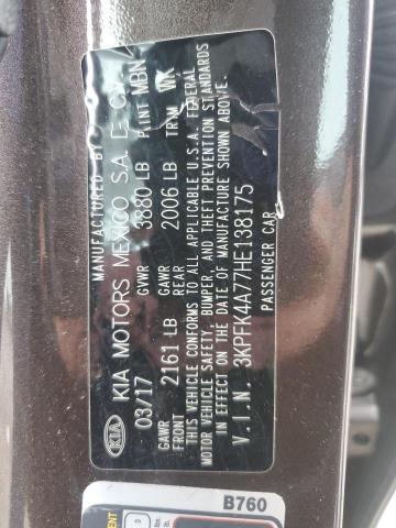 2017 KIA FORTE LX 3KPFK4A77HE138175
