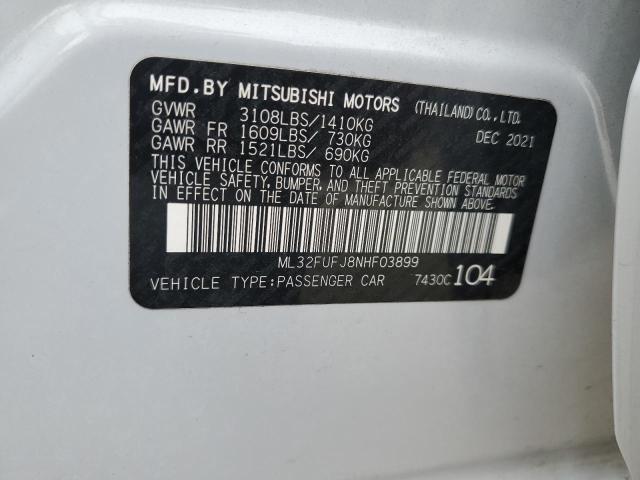 2022 MITSUBISHI MIRAGE G4 ML32FUFJ8NHF03899