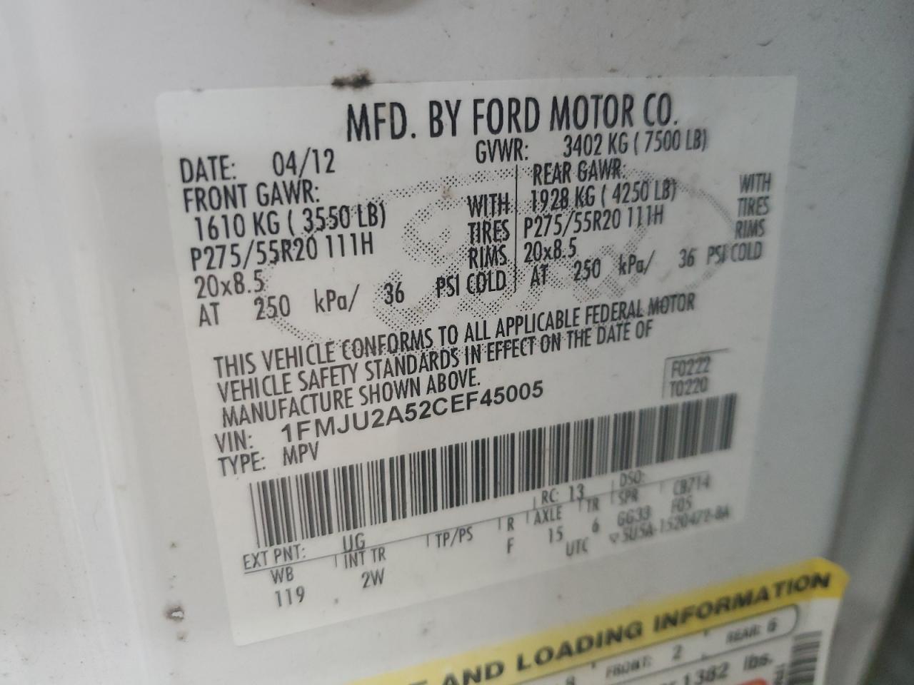 FORD EXPEDITION LIMITED