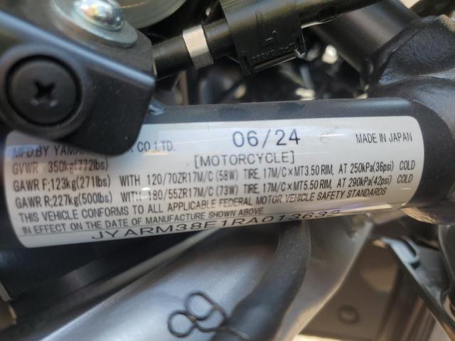 2024 YAMAHA YZFR7 JYARM38E1RA013632
