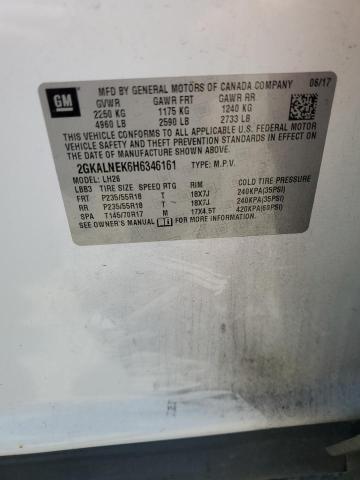 2017 GMC TERRAIN SL 2GKALNEK6H6346161