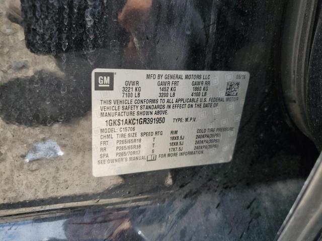 2016 GMC YUKON SLE 1GKS1AKC1GR391950