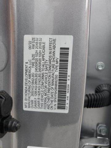 2022 HONDA PILOT SE 5FNYF6H28NB062393