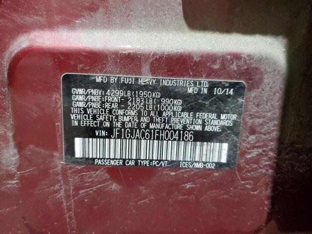 2015 SUBARU IMPREZA PR JF1GJAC61FH004186
