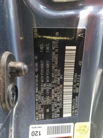 2017 TOYOTA SIENNA XLE 5TDYZ3DC0HS825396