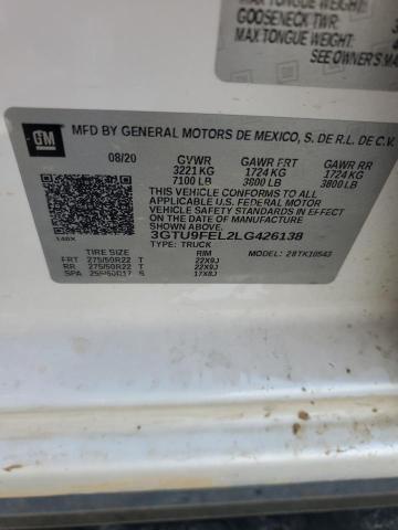 2020 GMC SIERRA K1500 DENALI 3GTU9FEL2LG426138