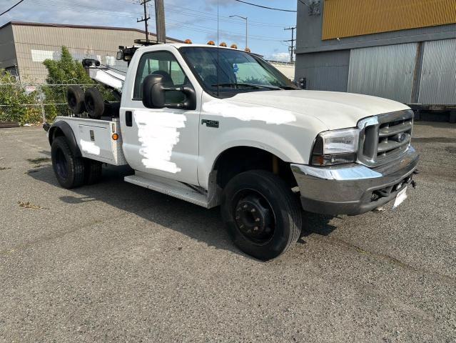 FORD F450 SUPER 1999 white chassis diesel 1FDXF46F1XEA66436 photo #1