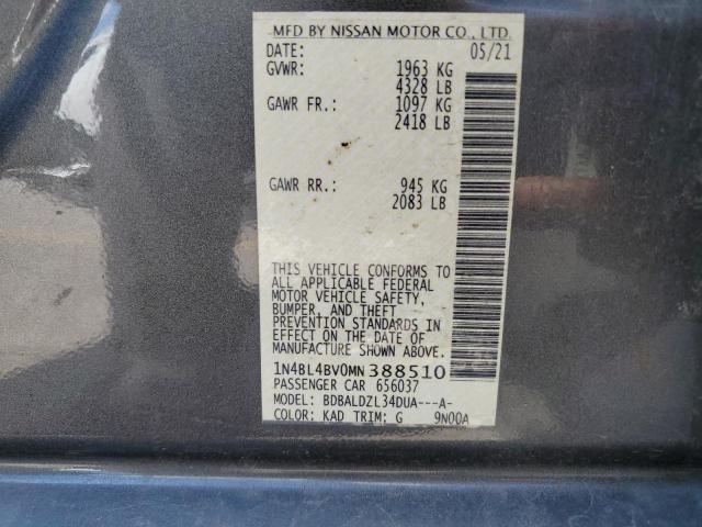 2021 NISSAN ALTIMA S - 1N4BL4BV0MN388510